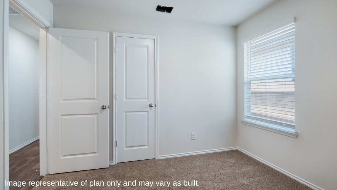 Secondary Bedroom - The Amber Floor Plan at Redbird Ranch in San Antonio, Texas Presented By D.R. Horton