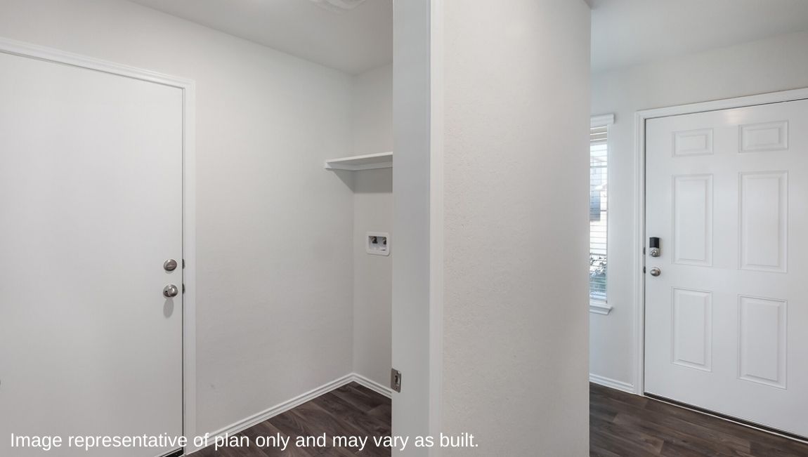 Foyer - Entry - The Brooke Plan at Redbird Ranch in San Antonio, Texas Presented By D.R. Horton