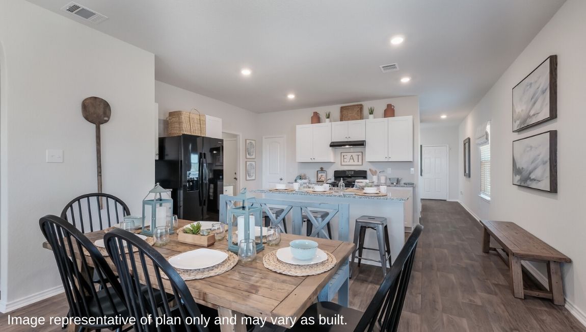 Dining - The Florence Floor Plan at Redbird Ranch in San Antonio, Texas Presented By D.R. Horton