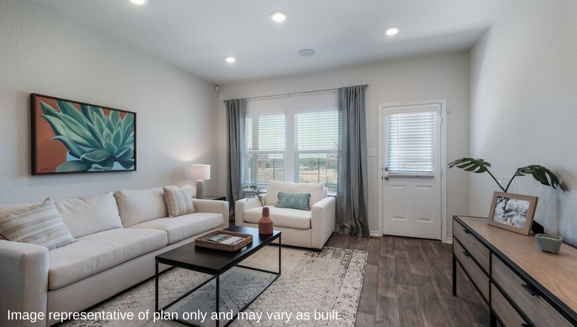 Living - The Florence Floor Plan at Redbird Ranch in San Antonio, Texas Presented By D.R. Horton
