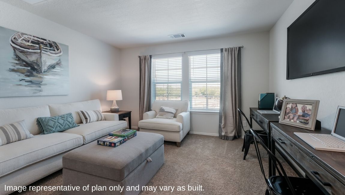 Loft - Flex Space - The Florence Floor Plan at Redbird Ranch in San Antonio, Texas Presented By D.R. Horton