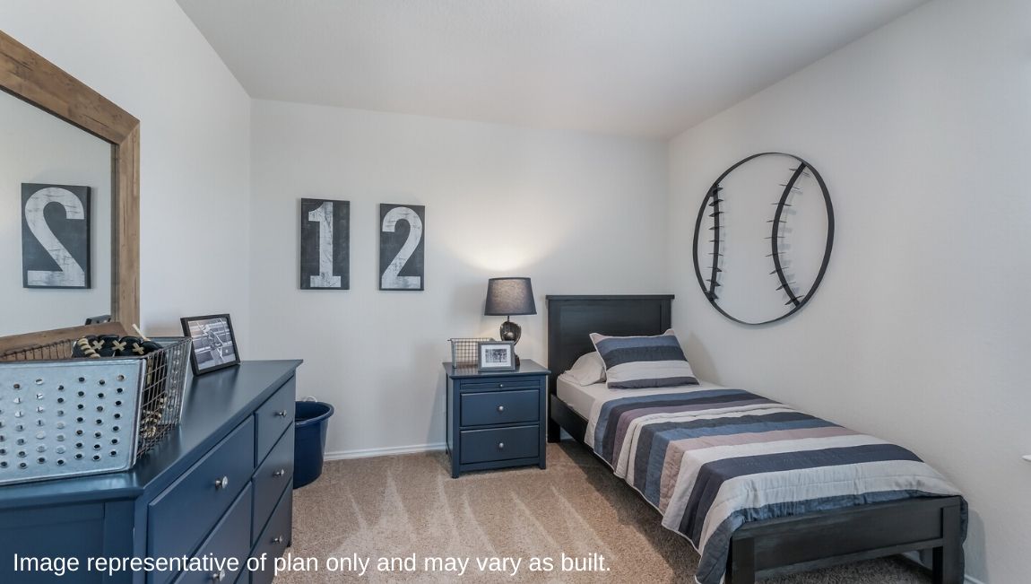 Secondary Bedroom - The Florence Floor Plan at Redbird Ranch in San Antonio, Texas Presented By D.R. Horton