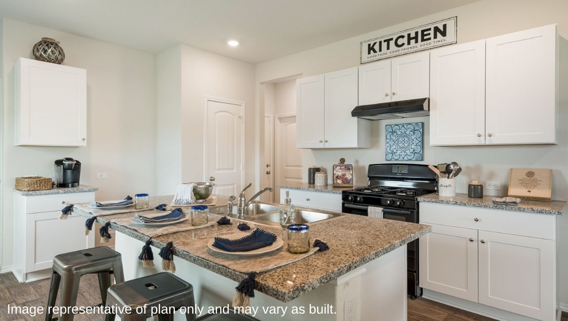 Kitchen - The Jasmine Floor Plan at Redbird Ranch in San Antonio, Texas Presented By D.R. Horton