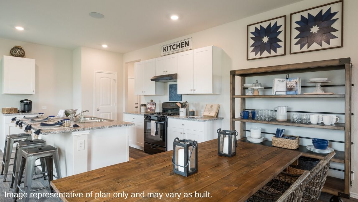 Dining - The Jasmine Floor Plan at Redbird Ranch in San Antonio, Texas Presented By D.R. Horton