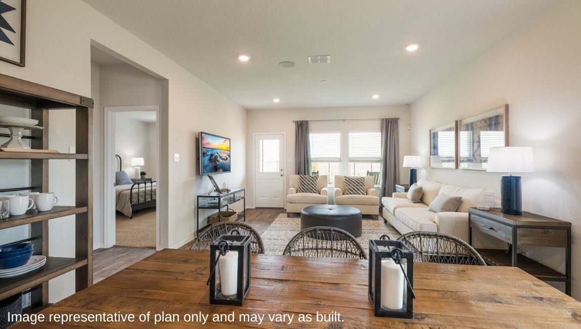 Dining - The Jasmine Floor Plan at Redbird Ranch in San Antonio, Texas Presented By D.R. Horton