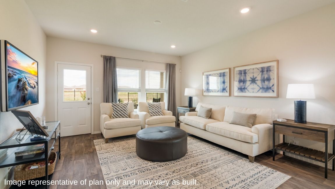 Living - The Jasmine Floor Plan at Redbird Ranch in San Antonio, Texas Presented By D.R. Horton