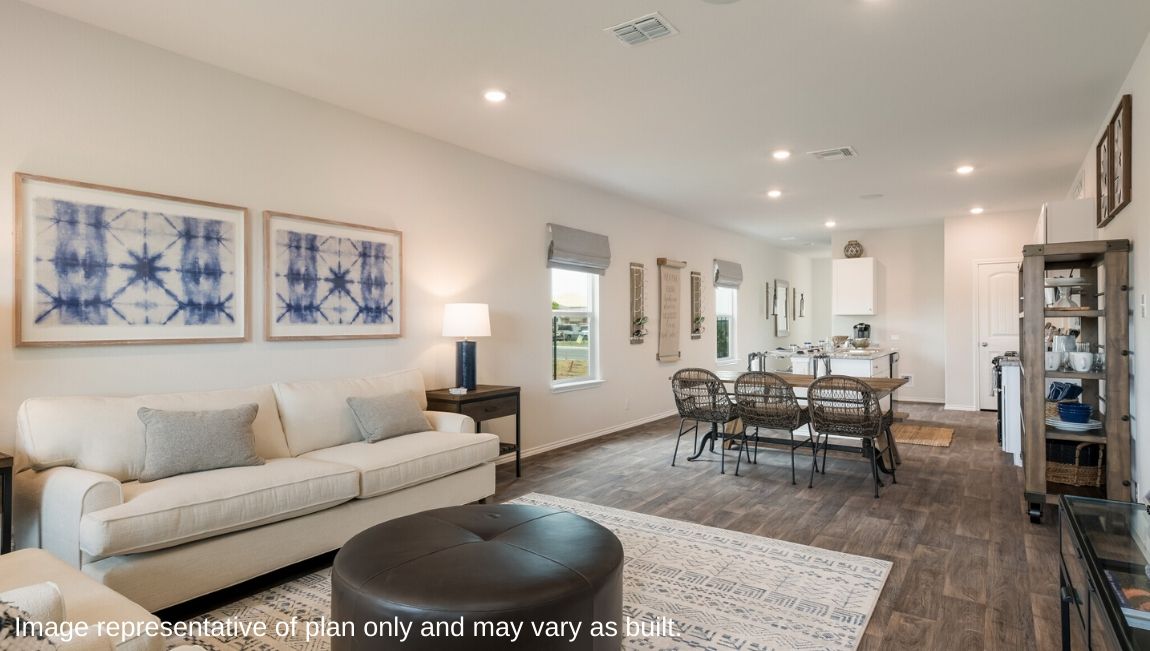 Living - The Jasmine Floor Plan at Redbird Ranch in San Antonio, Texas Presented By D.R. Horton