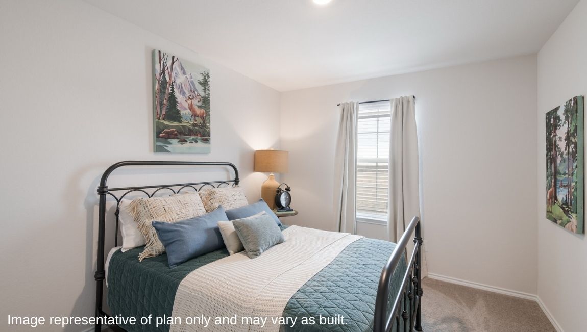 Secondary Bedroom - The Kate Floor Plan at Redbird Ranch in San Antonio, Texas Presented By D.R. Horton