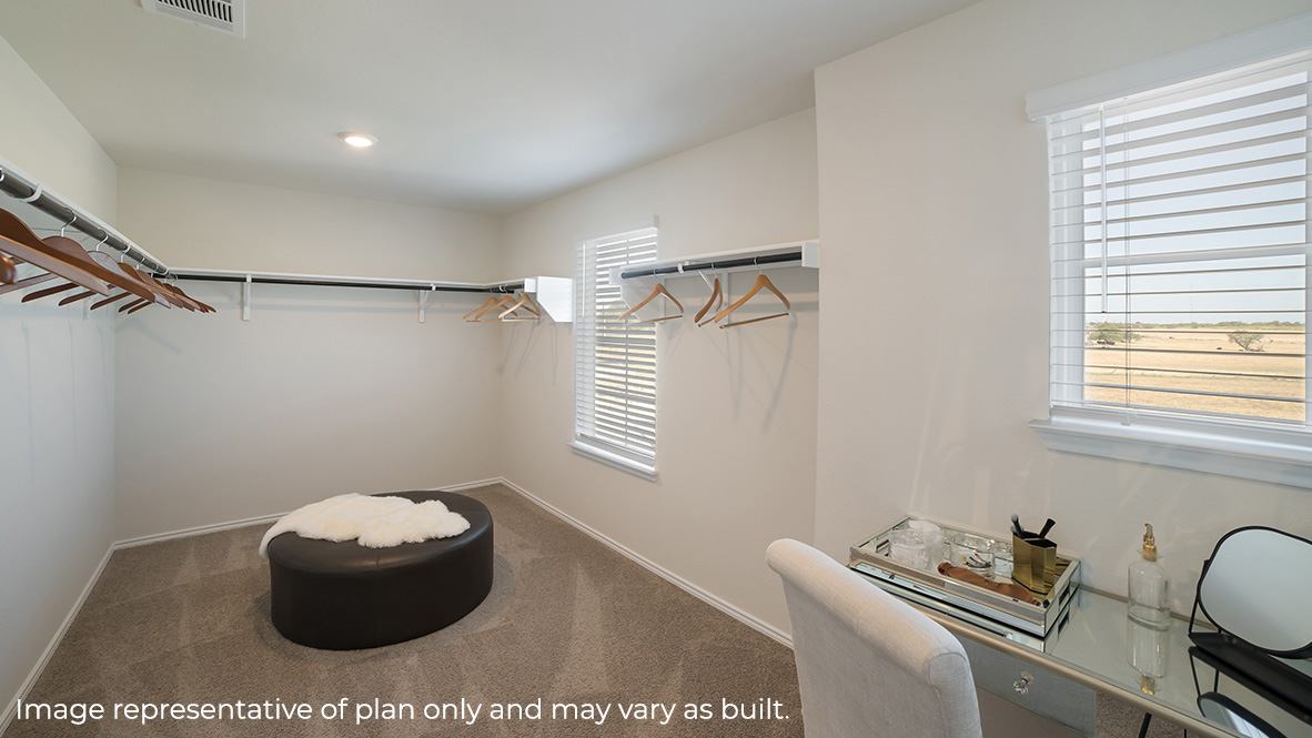 Owner's En-Suite Walk-In  - The Nicole Floor Plan at Redbird Ranch in San Antonio, Texas Presented By D.R. Horton