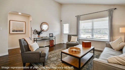 DR Horton San Antonio Laurel Vistas open concept living room
