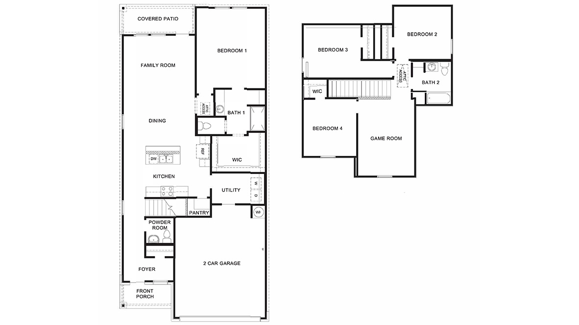 DR Horton San Antonio Laurel Vistas the hanna plan 2042 square feet 4 bedrooms 2.5 bathrooms 2 story 2 car garage