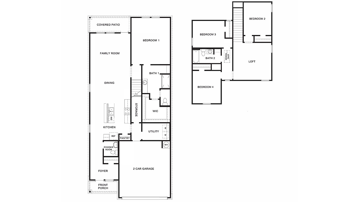 DR Horton San Antonio Laurel Vistas the jasmine floor plan 2182 square feet 4 bed 2.5 bathroom 2 story 2 car garage