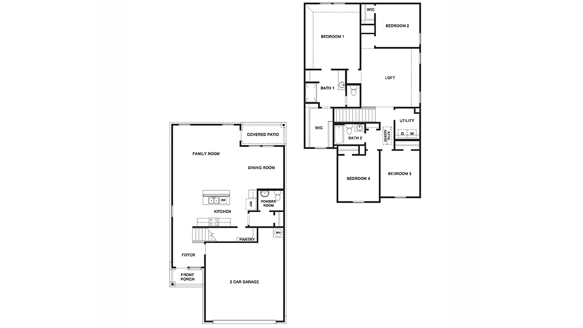 DR Horton San Antonio Laurel Vistas the kate 2223 square feet 4 bedroom 2.5 bathroom 2 story 2 car garage
