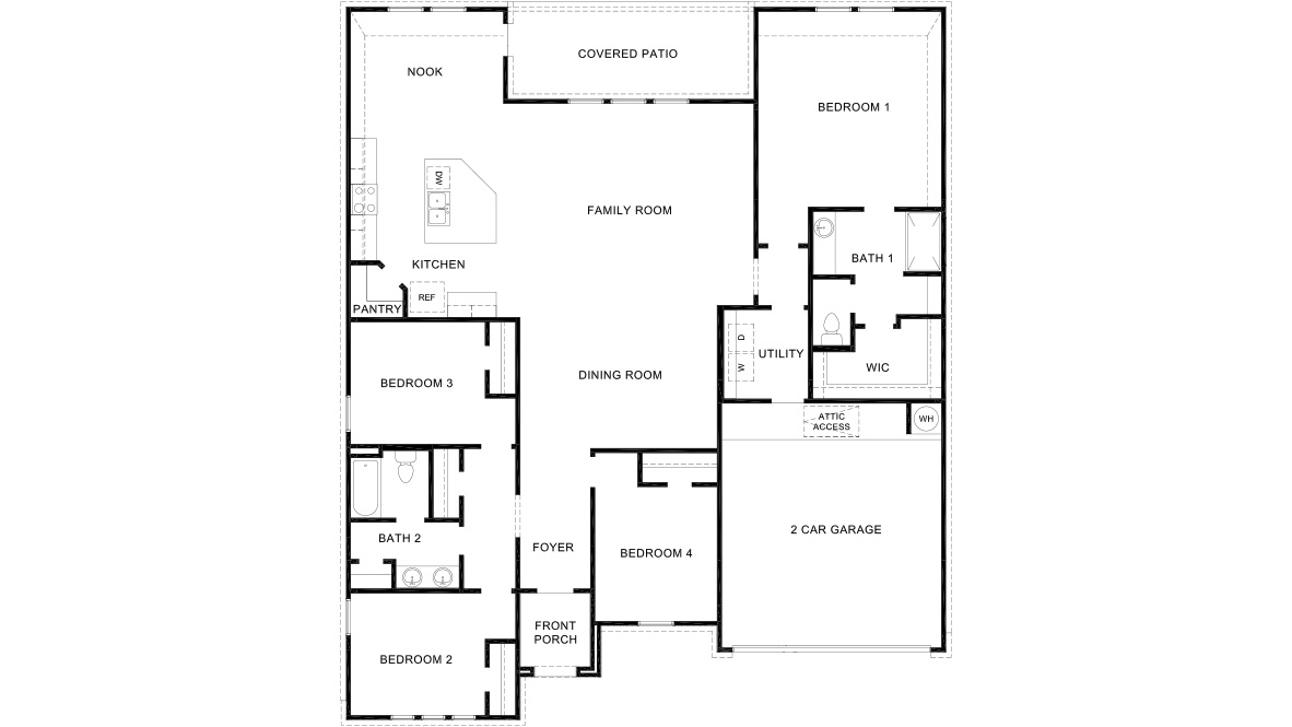 Floor Plan in The Reserve At Copper Canyon Bulverde, TX D.R. Horton