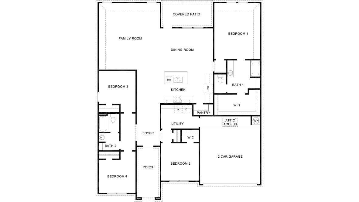 Floor Plan in The Reserve At Copper Canyon Bulverde, TX D.R. Horton