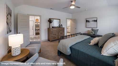 DR Horton Bulverde The Reserve at Copper Canyon the irving floor plan 2594 square feet main bedroom suite