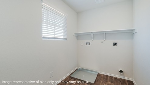 utility room with shelving