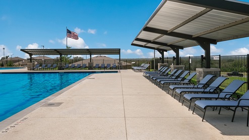 Pool lounge - Riverstone at Westpointe San Antonio, TX Presented By D.R. Horton