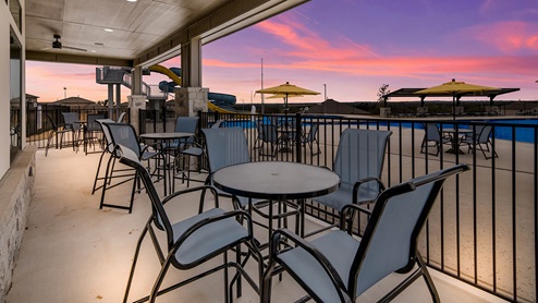 Patio pool - Riverstone at Westpointe San Antonio, TX Presented By D.R. Horton