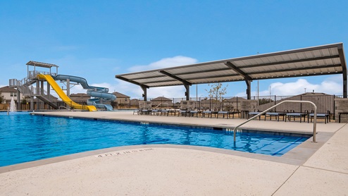 Pool Patio - Riverstone at Westpointe San Antonio, TX Presented By D.R. Horton