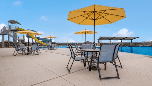 Pool Patio - Riverstone at Westpointe San Antonio, TX Presented By D.R. Horton