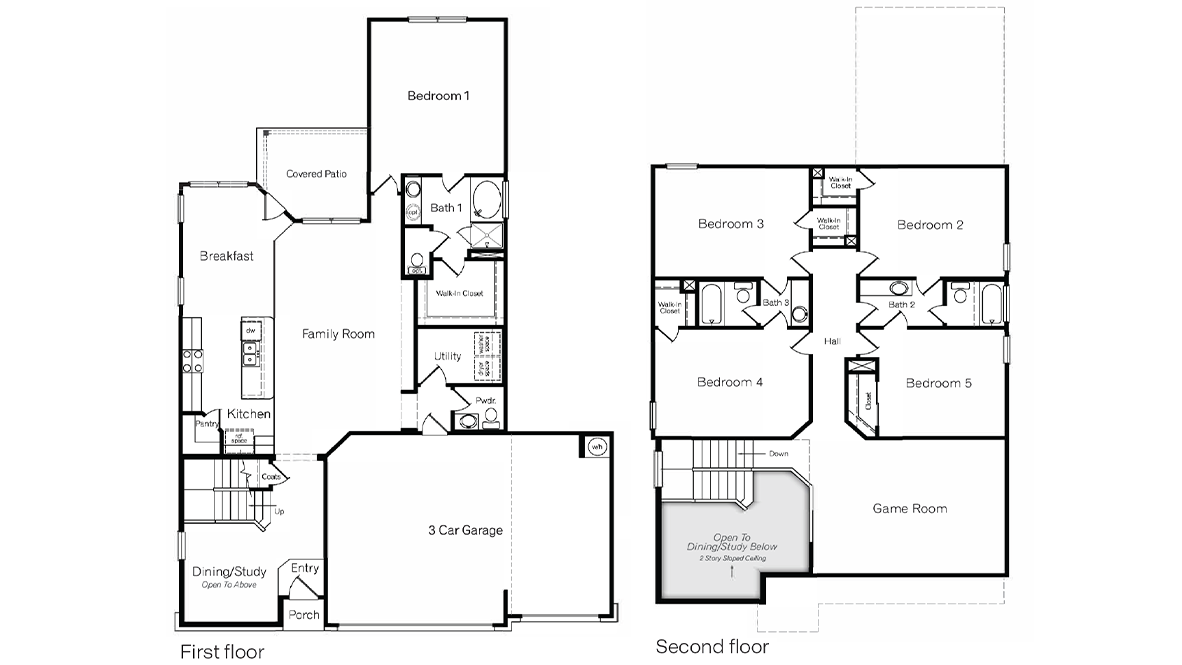 Floor Plan in Riverstone at Westpointe San Antonio, TX D.R. Horton