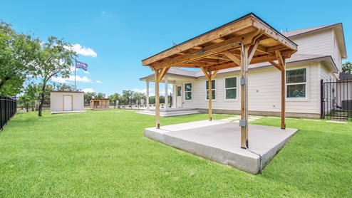 San Antonio Redbird Ranch outdoor space new home construction