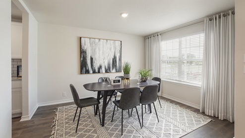 San Antonio Redbird Ranch separate dining room new home construction