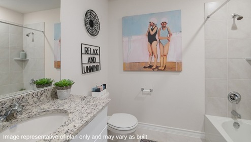 secondary full bathroom