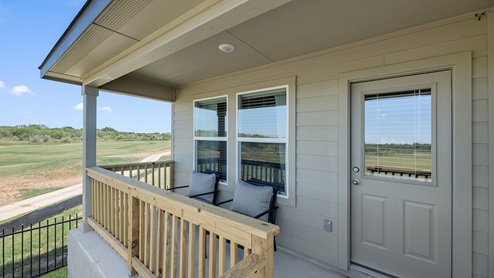 Floresville Links at River Bend New Construction Homes large back porch