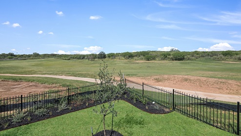Floresville Links at River Bend New Construction Homes large backyard