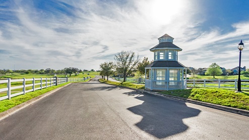 Floresville Links at River Bend New Construction Homes golf course community entrance