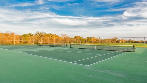 Floresville Links at River Bend New Construction Homes Tennis Courts