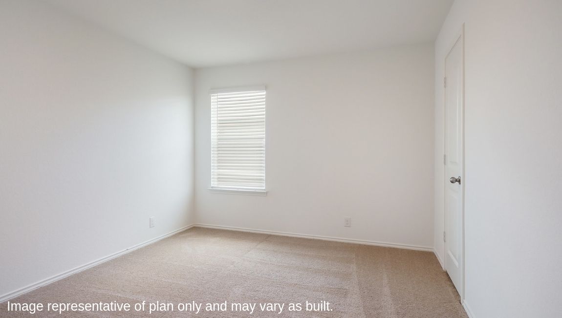 Fourth bedroom with quality carpet, window and closet.