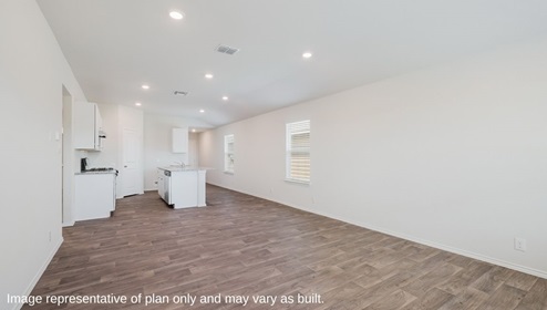 San Antonio Applewood New Construction Homes spacious open concept living dining and kitchen
