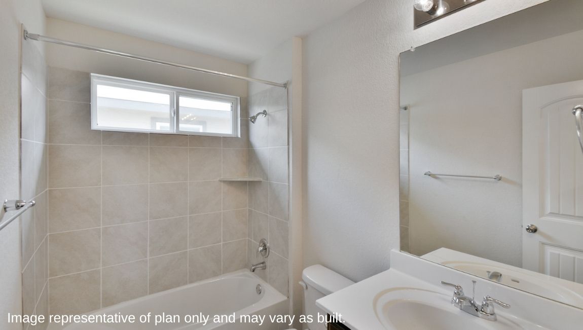 Primary bathroom with private water closet and a spacious walk-in closet.