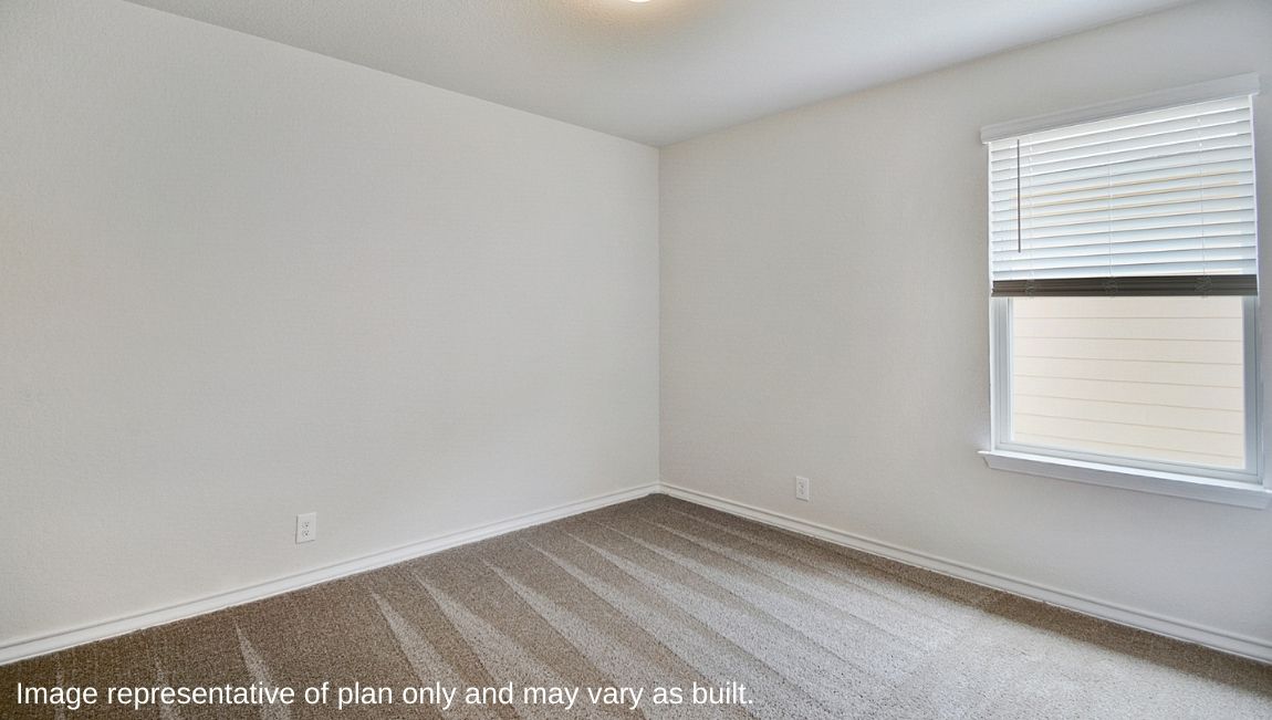 Third bedroom closet with shelving.