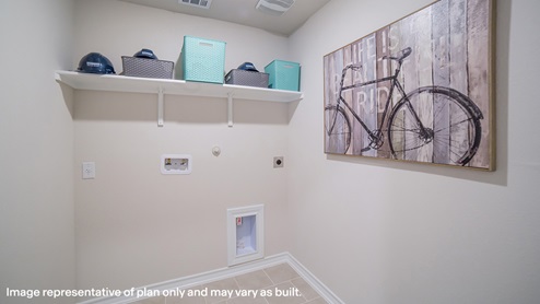 utility room with shelving
