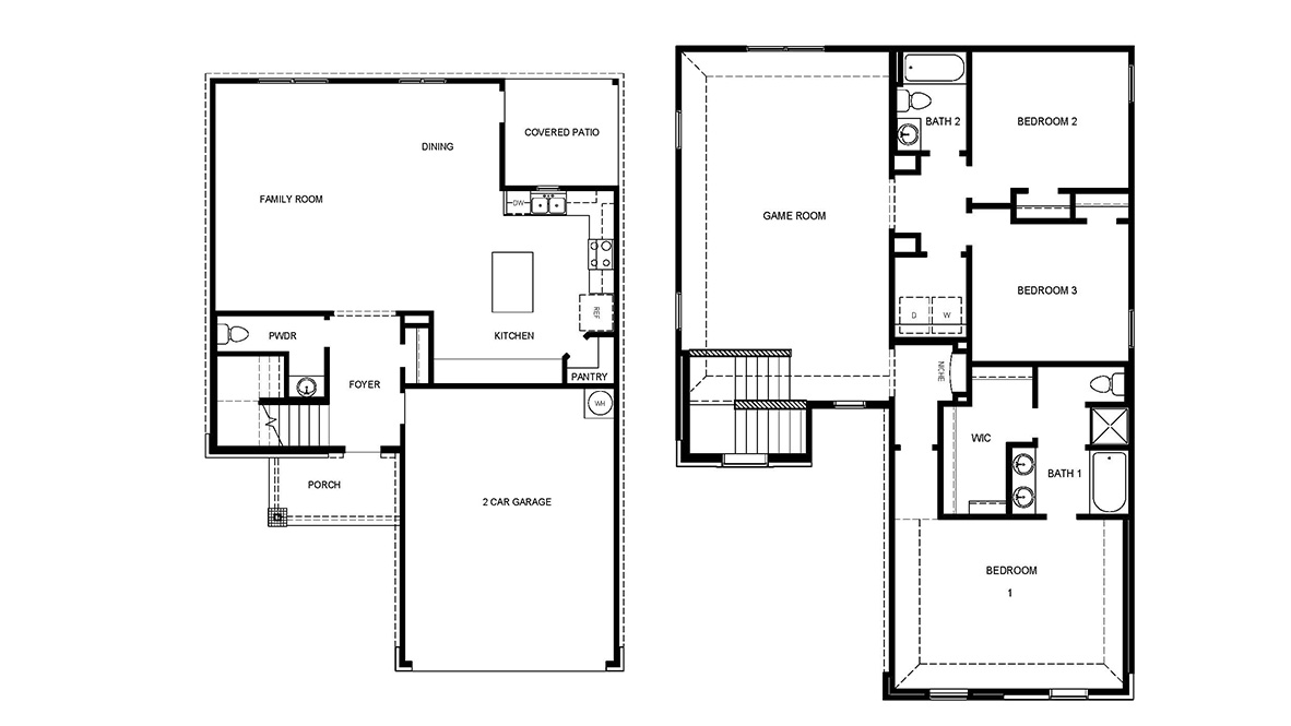 DR Horton San Antonio Stonehill the bowen, 2 story, 2241 square feet, 3 bedroom, 2.5 bathrooms, 2 car garage