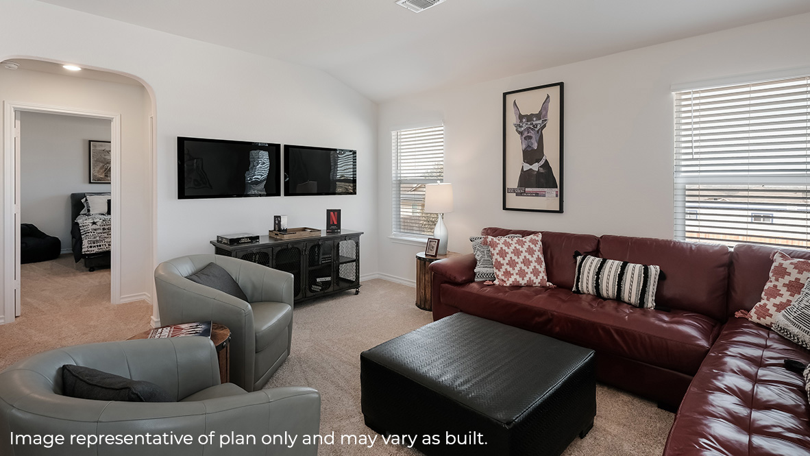 Versatile loft with windows providing plenty of natural light.