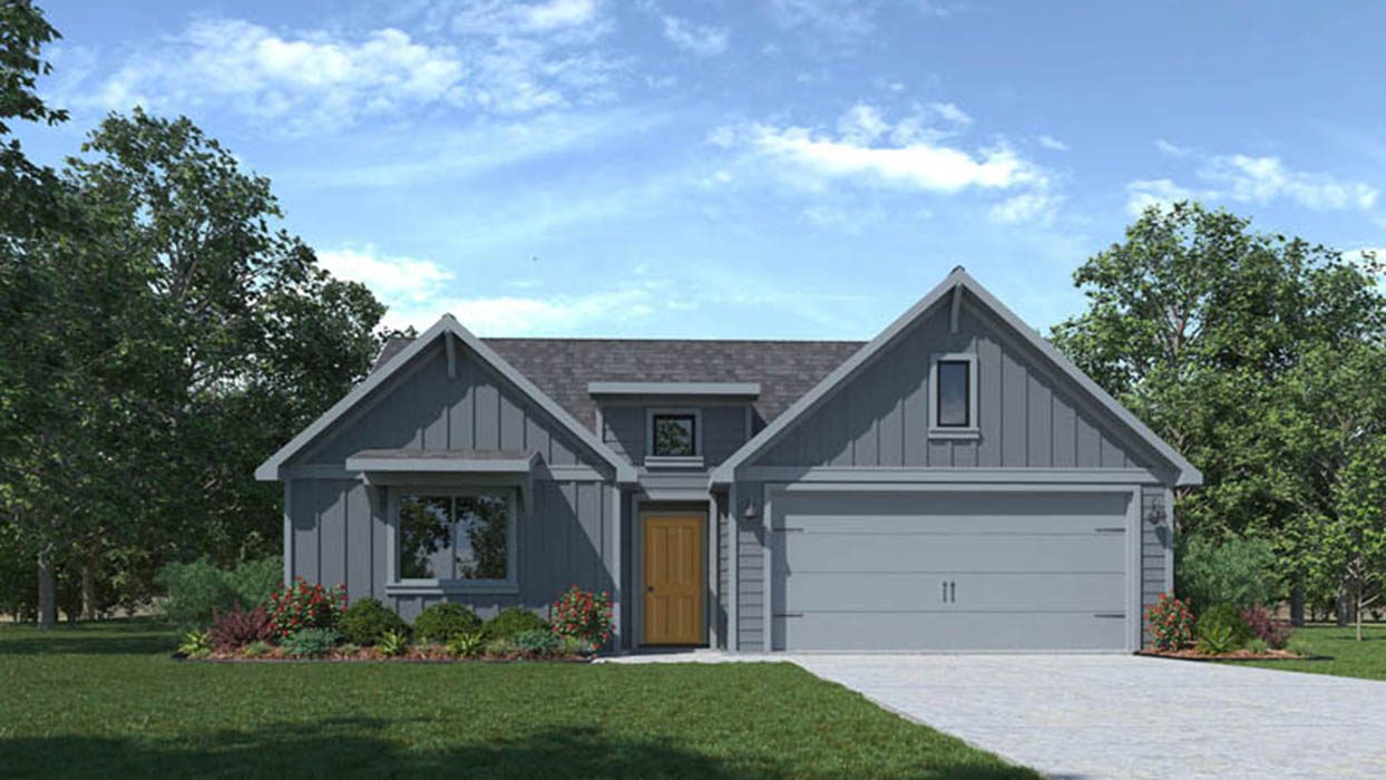 Texas cali floorplan exterior rendering
