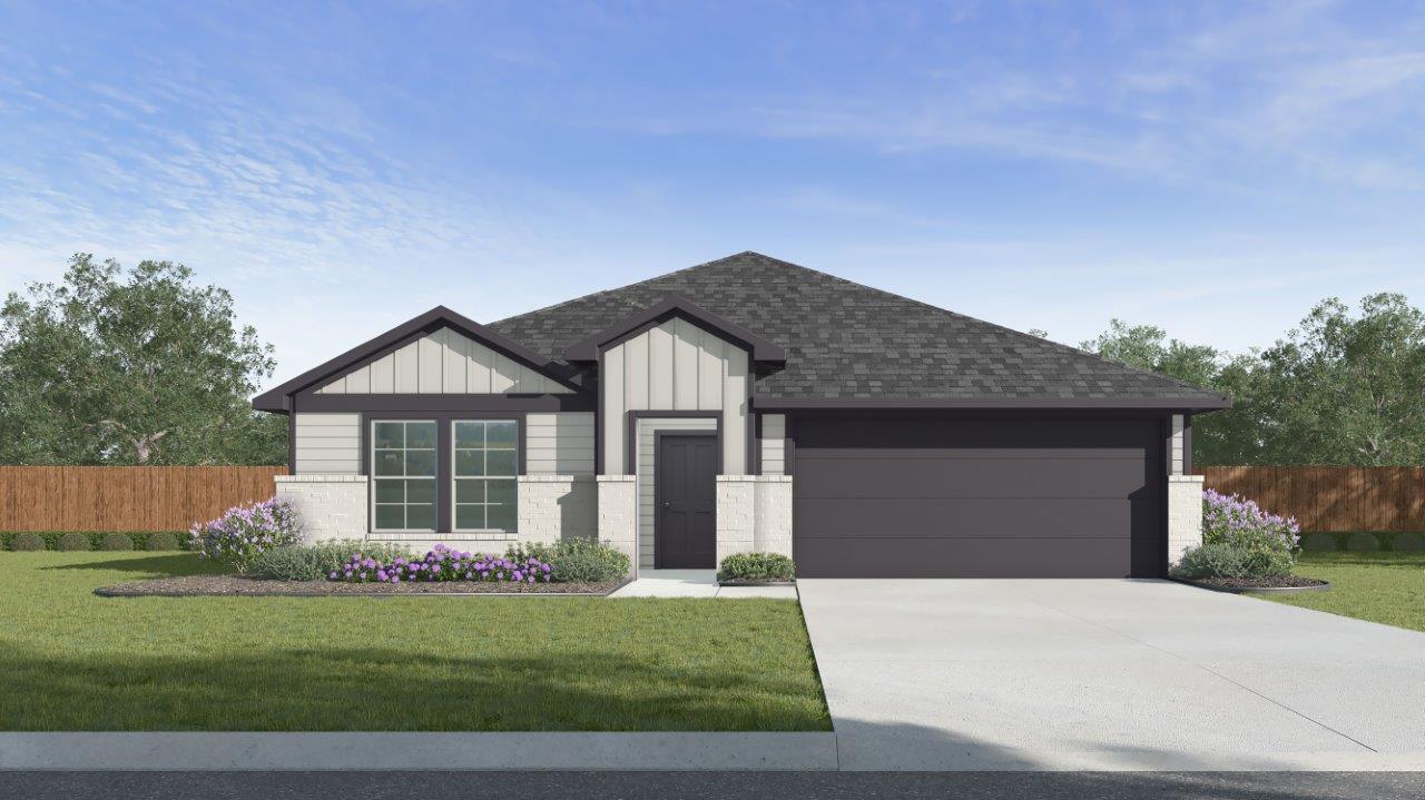 Farmhouse Texas Cali Exterior Elevation BS Rendering