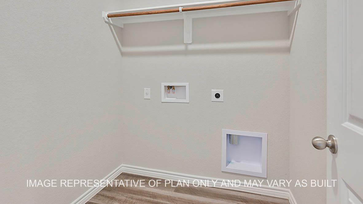 Sonoma utility room with vinyl plank flooring.