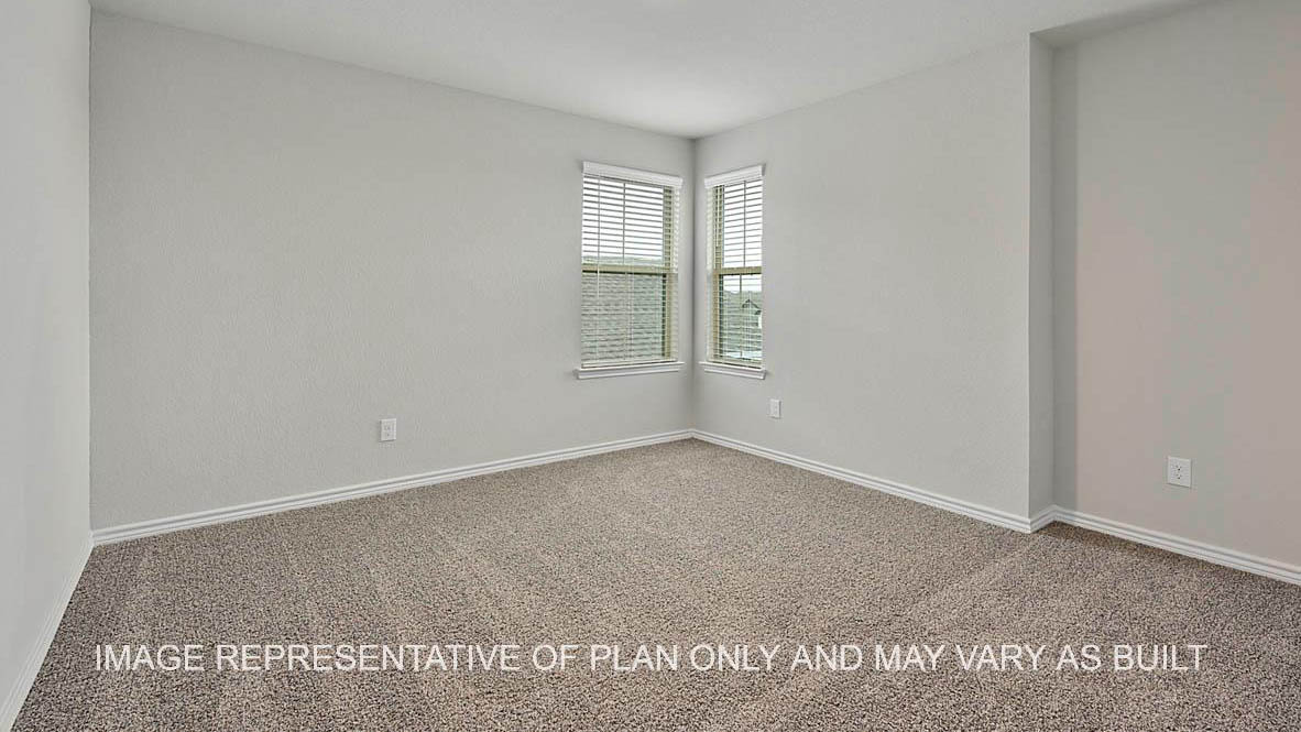 Sonoma secondary bedroom with window and carpet flooring.