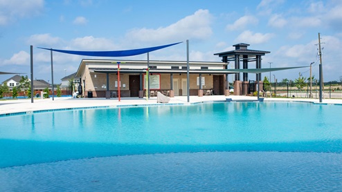 Southern Pointe Resort pool with covered area
