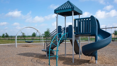 Southern Pointe little tikes playground with child swing