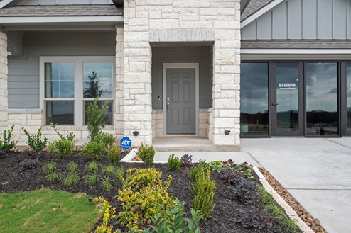 Southern Pointe model home front door entry