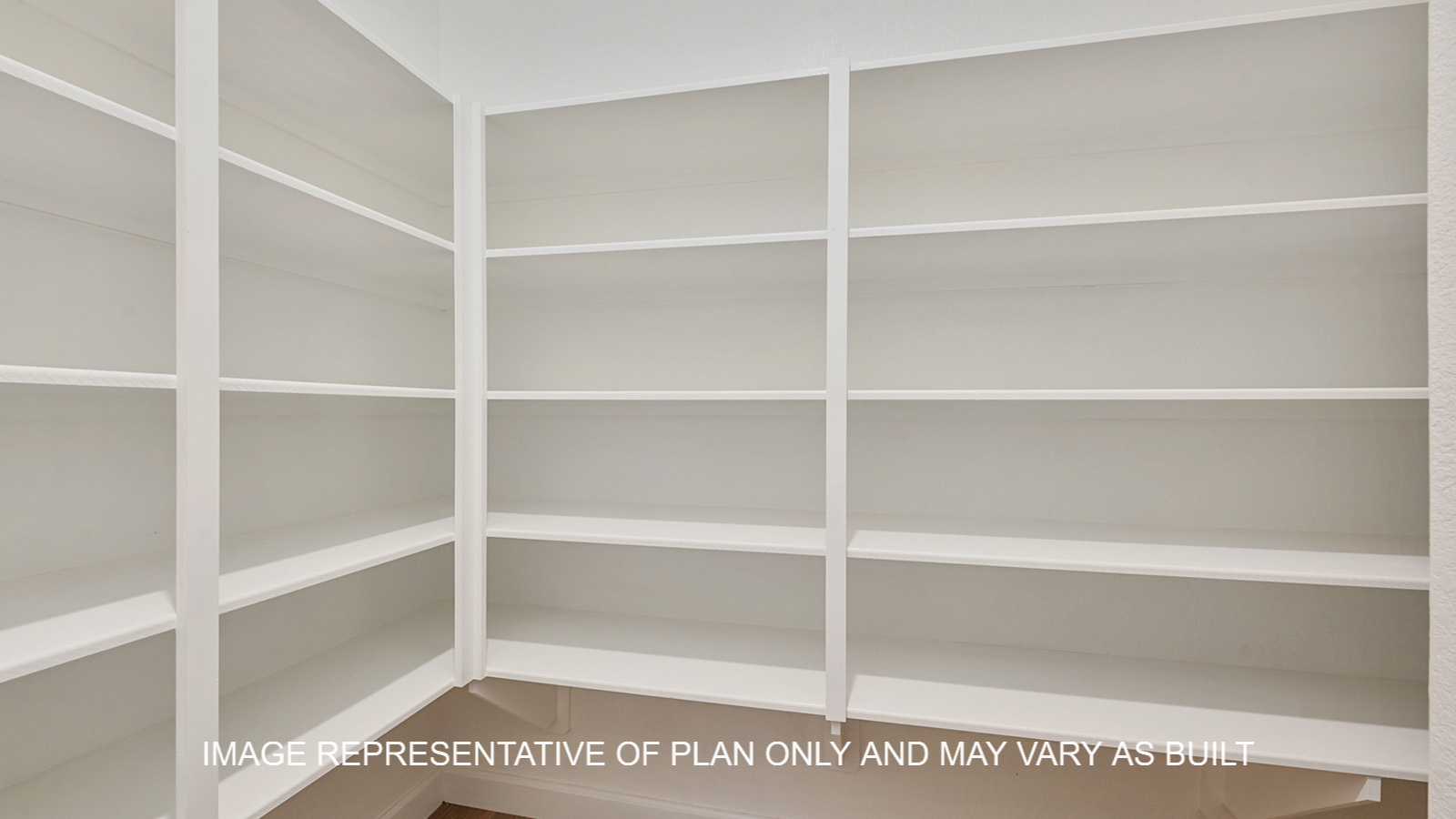 Oxford kitchen pantry with ample shelving options.