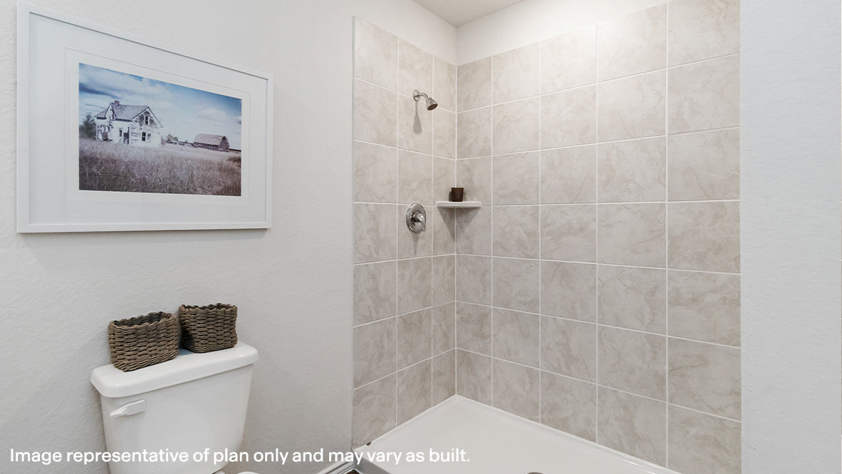 Atlanta primary bathroom with bath tub and shower combo.