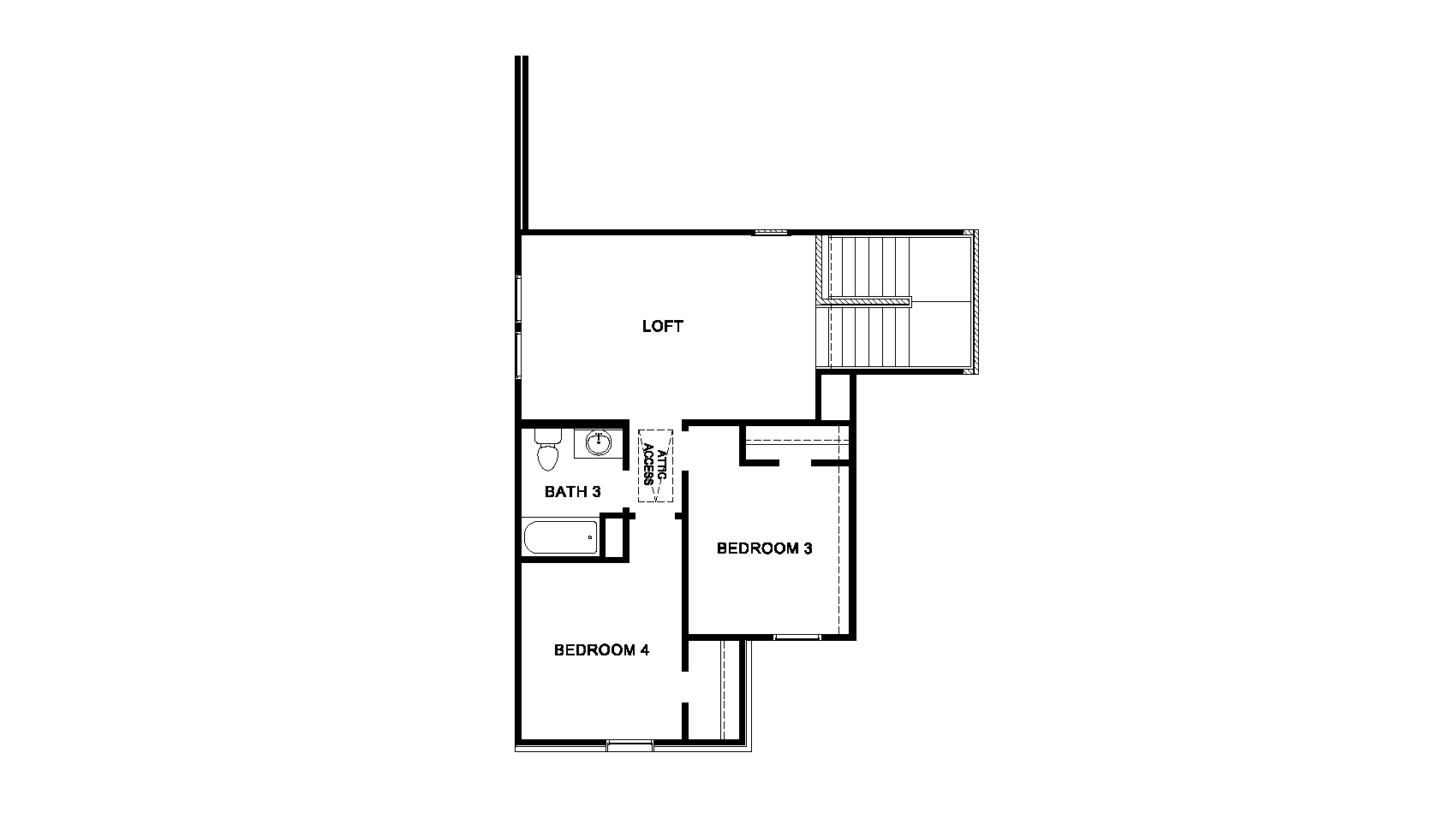 Midland second floor plan